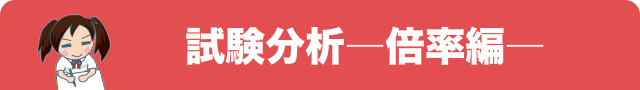 試験分析―倍率編―